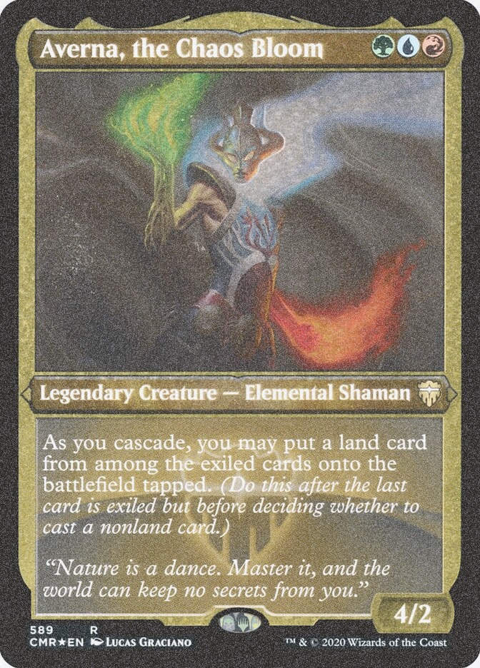 Averna, the Chaos Bloom (CMR) (589) / Foil Etched