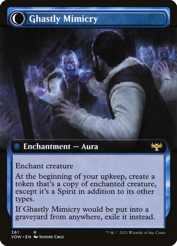 Mirrorhall Mimic // Ghastly Mimicry (VOW) (361) / Extended Art — cara 2 de 2