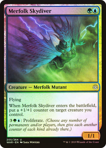 Merfolk Skydiver (WAR) (205) / Foil