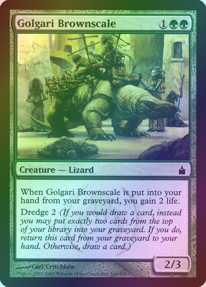 Golgari Brownscale (RAV) (166) / Foil