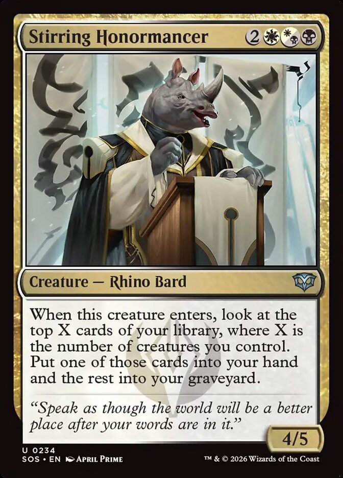 Stirring Honormancer (SOS) (234)