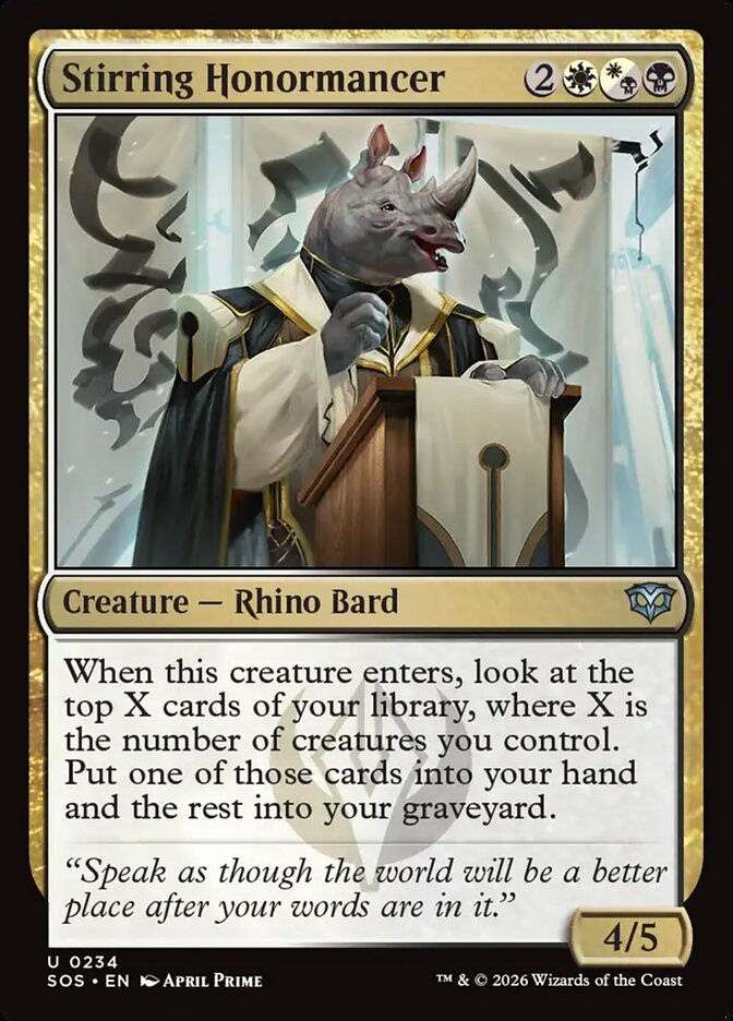 Stirring Honormancer (SOS) (234)