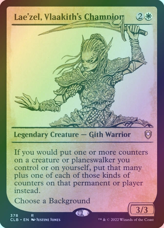 Lae'zel, Vlaakith's Champion (CLB) (378) / Showcase / Foil