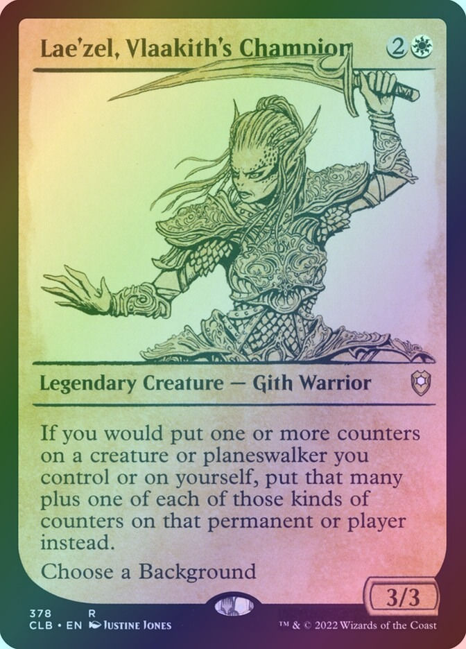 Lae'zel, Vlaakith's Champion (CLB) (378) / Showcase / Foil