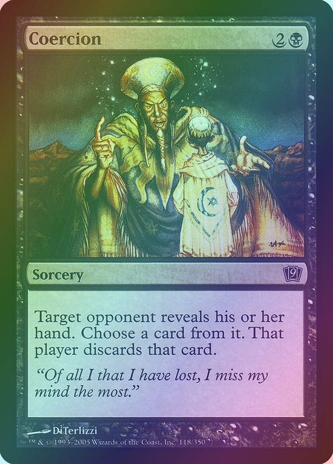 Coercion (9ED) (118★) / Foil