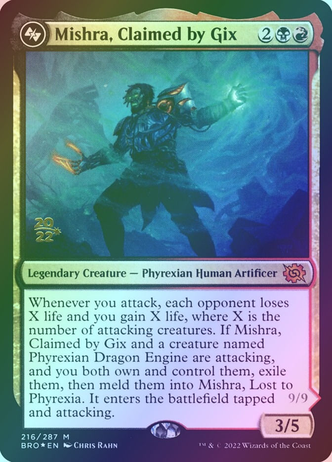 Mishra, Claimed by Gix (PBRO) (216s) / Foil