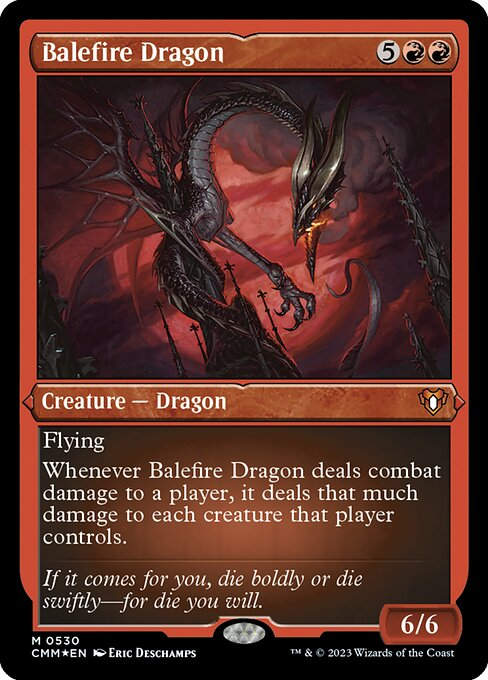Balefire Dragon (cmm) / Foil Etched