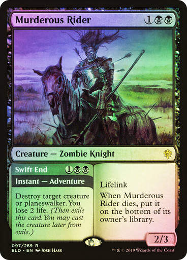 Murderous Rider // Swift End (ELD) (97) / Foil