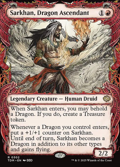 Sarkhan, Dragon Ascendant (TDM) (302) / Showcase