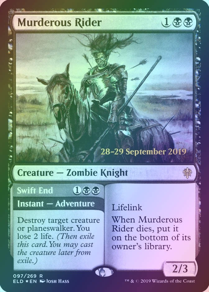 Murderous Rider // Swift End (PELD) (97s) / Foil