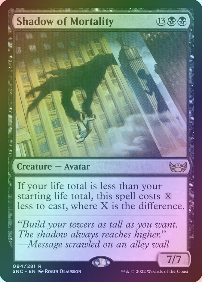 Shadow of Mortality (SNC) (94) / Foil