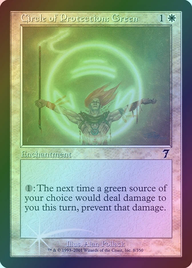 Circle of Protection: Green (7ED) (8★) / Foil