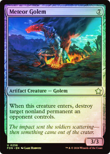 Meteor Golem (FDN) (256) / Foil
