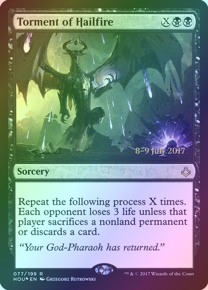 Torment of Hailfire (PHOU) (77s) / Foil