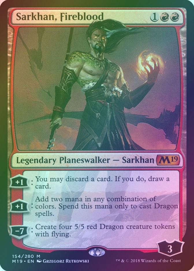 Sarkhan, Fireblood (M19) (154) / Foil