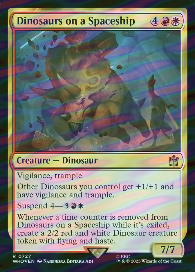 Dinosaurs on a Spaceship (WHO) (727) / Surge Foil