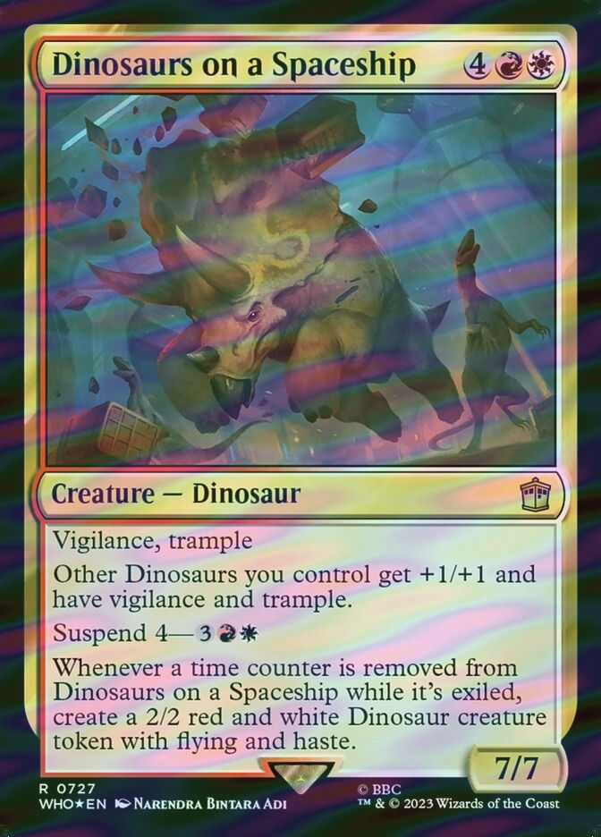 Dinosaurs on a Spaceship (WHO) (727) / Surge Foil
