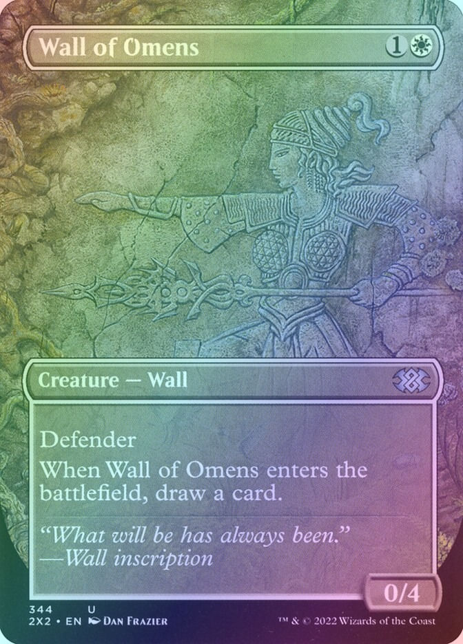 Wall of Omens (2X2) (344) / Borderless / Foil