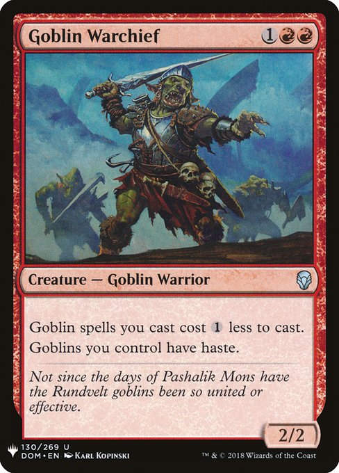 Goblin Warchief (PLST) (DOM-130)