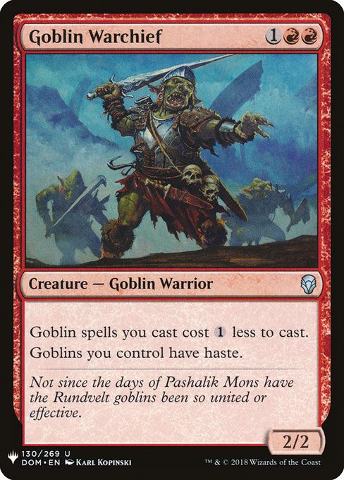 Goblin Warchief (PLST) (DOM-130)