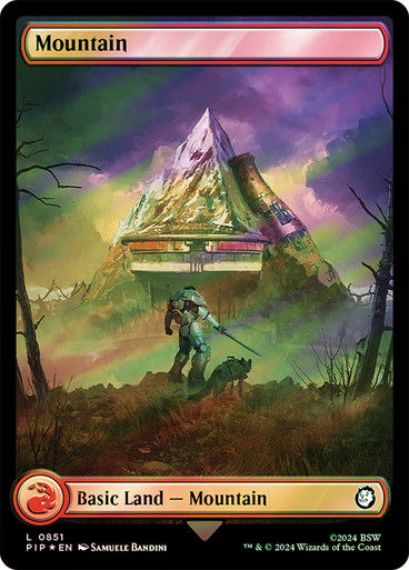 Mountain (pip) (851) / Surge Foil