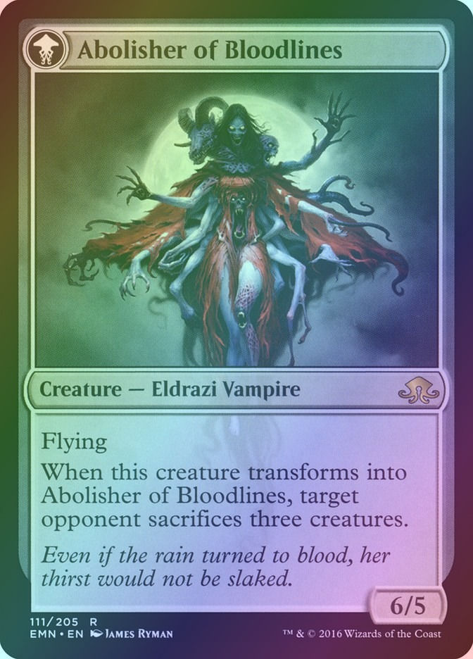 Voldaren Pariah // Abolisher of Bloodlines (EMN) (111) / Foil — cara 2 de 2