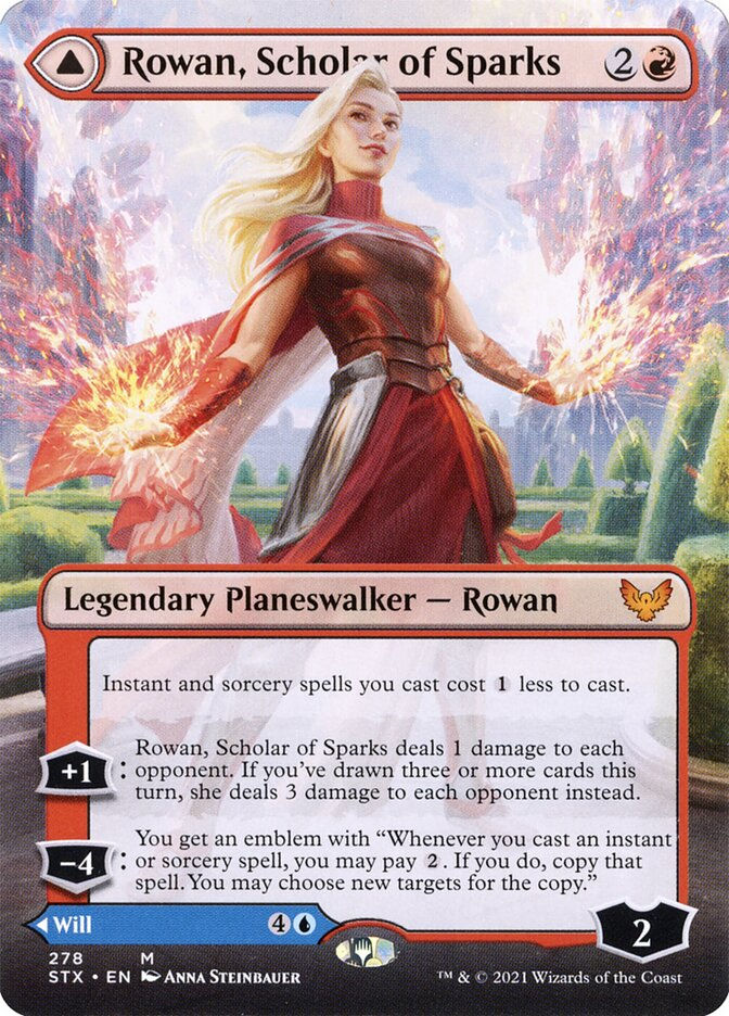 Rowan, Scholar of Sparks // Will, Scholar of Frost (STX) (278) — cara 1 de 2