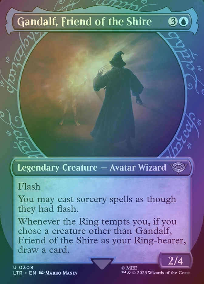 Gandalf, Friend of the Shire (LTR) (308) / Borderless / Showcase / Foil