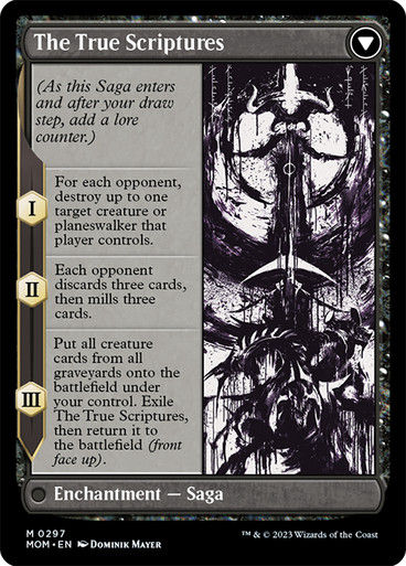 Sheoldred // The True Scriptures (mom_297) / Showcase / Foil — cara 2 de 2