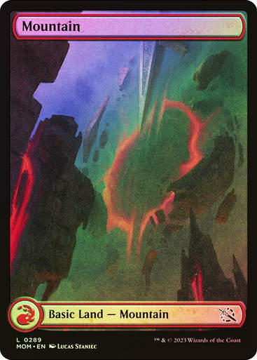 Mountain (mom) (289) / Full Art / Foil