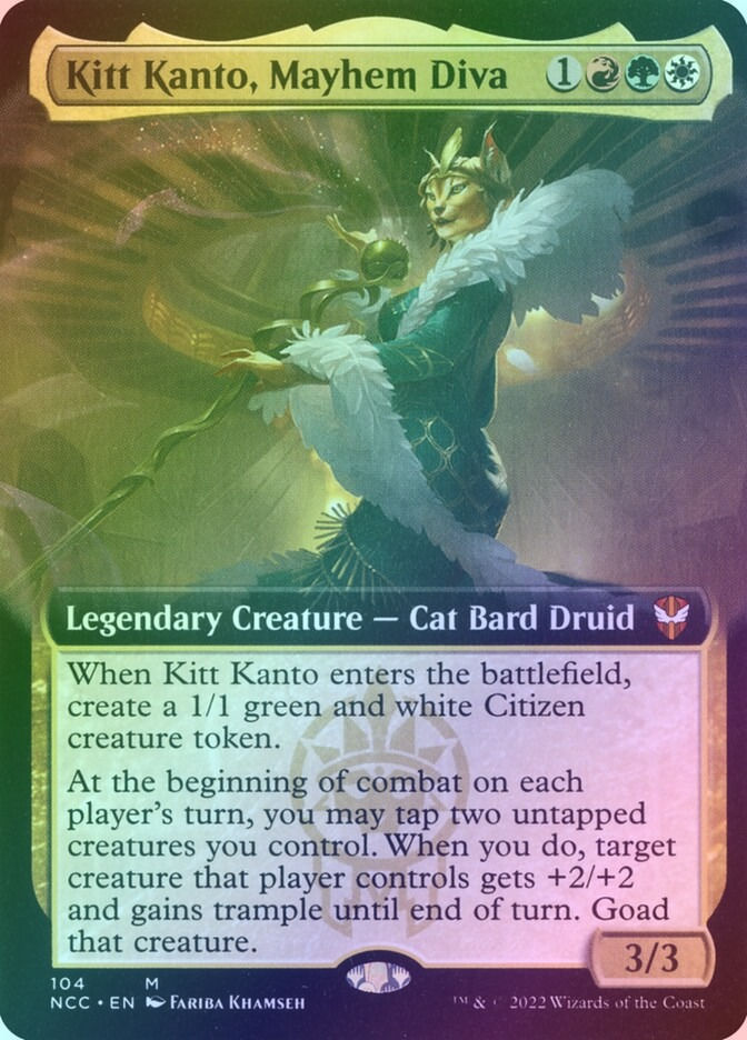Kitt Kanto, Mayhem Diva (NCC) (104) / Extended Art / Foil