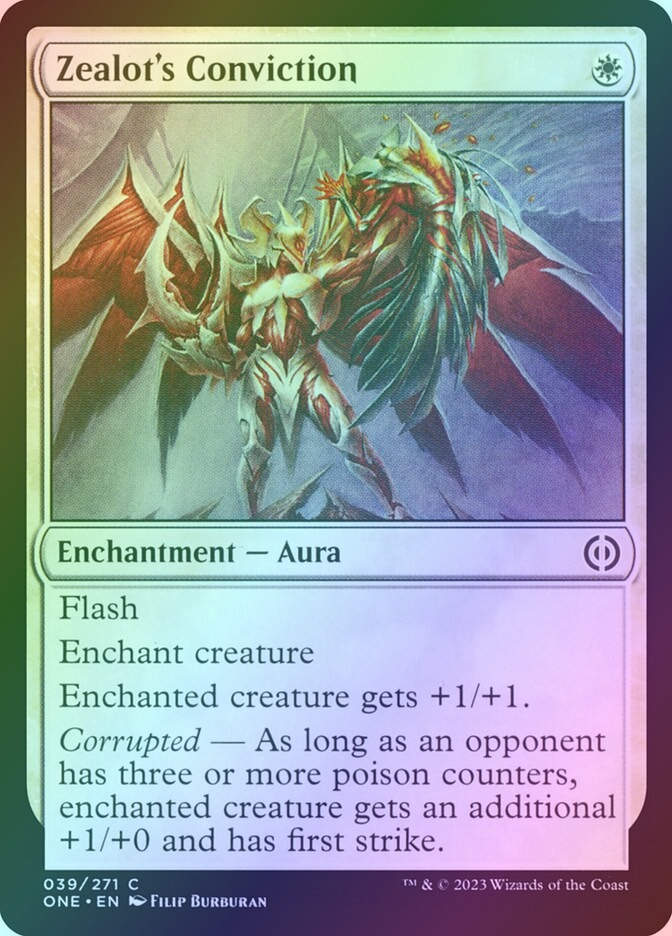 Zealot's Conviction (ONE) (39) / Foil