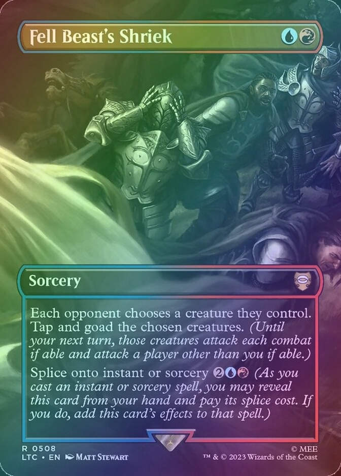 Fell Beast's Shriek (LTC) (508) / Borderless / Foil