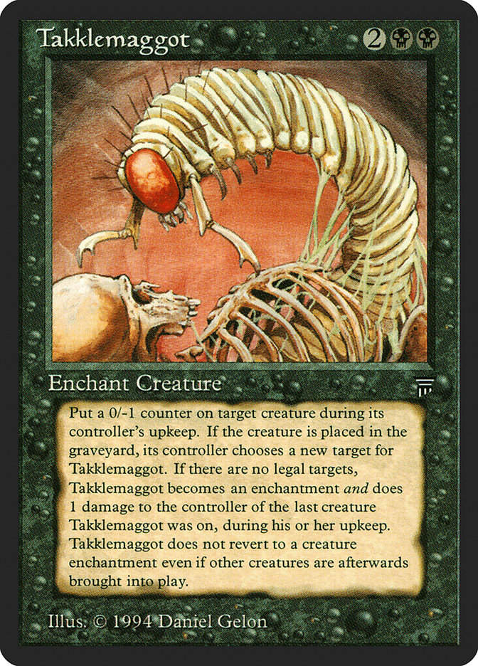 Takklemaggot (leg)