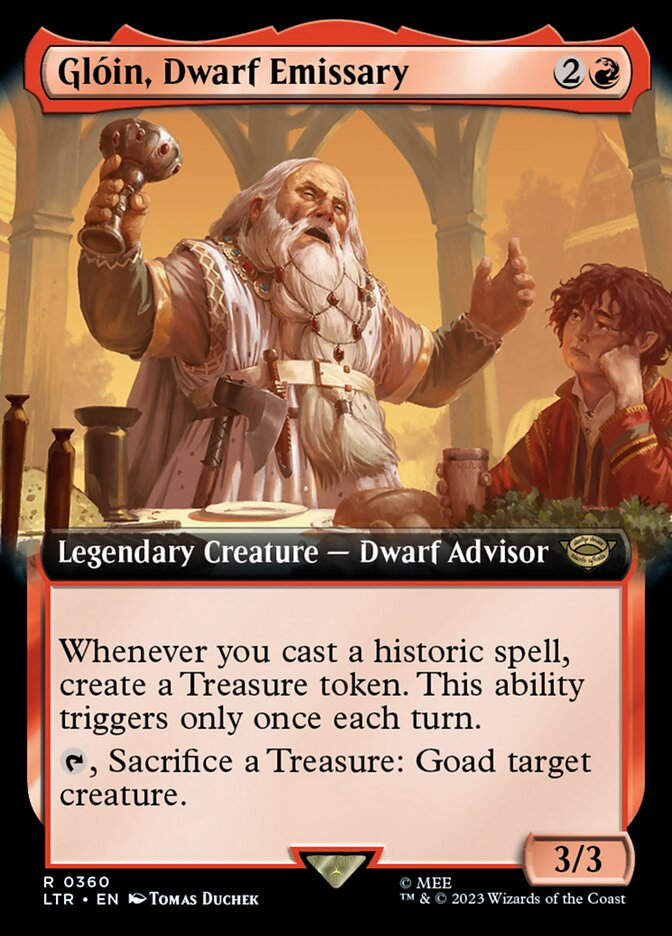 Glóin, Dwarf Emissary (LTR) (360) / Extended Art