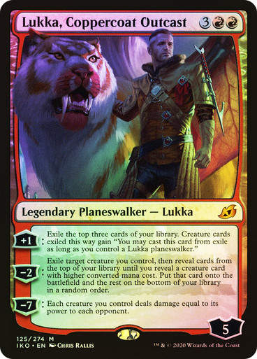 Lukka, Coppercoat Outcast (IKO) (125) / Foil