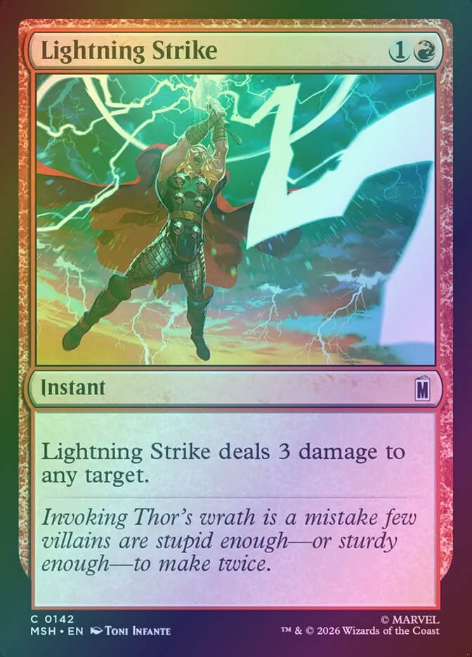 Lightning Strike (MSH) (142) / Foil