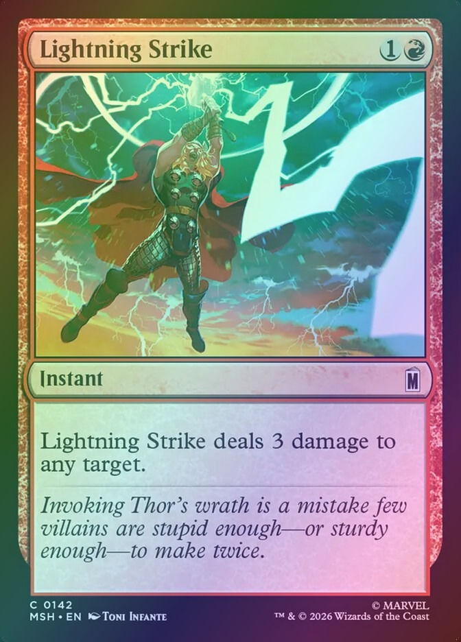 Lightning Strike (MSH) (142) / Foil