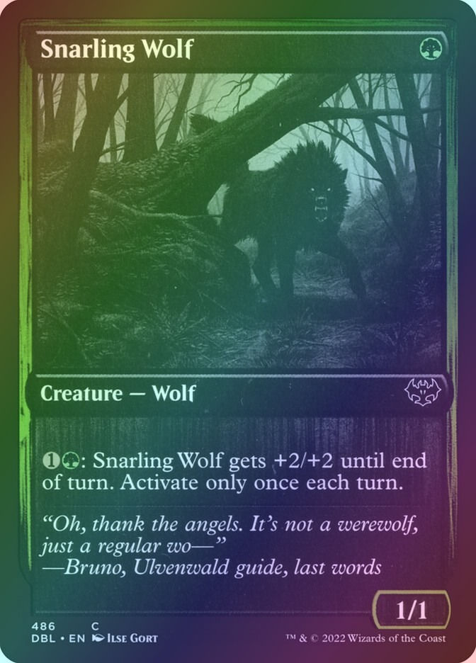 Snarling Wolf (DBL) (486) / Foil