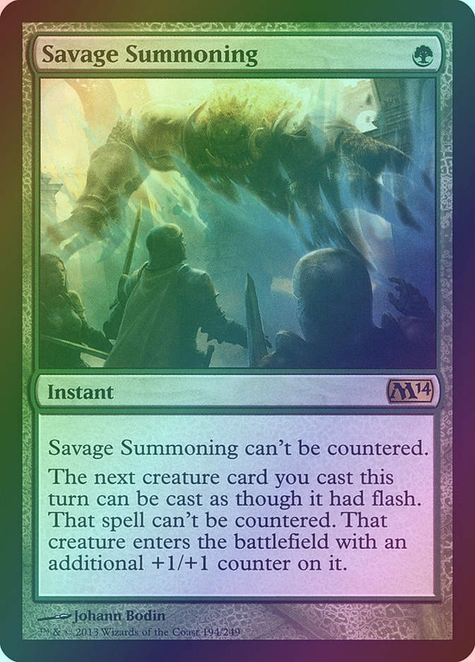 Savage Summoning (M14) (194) / Foil