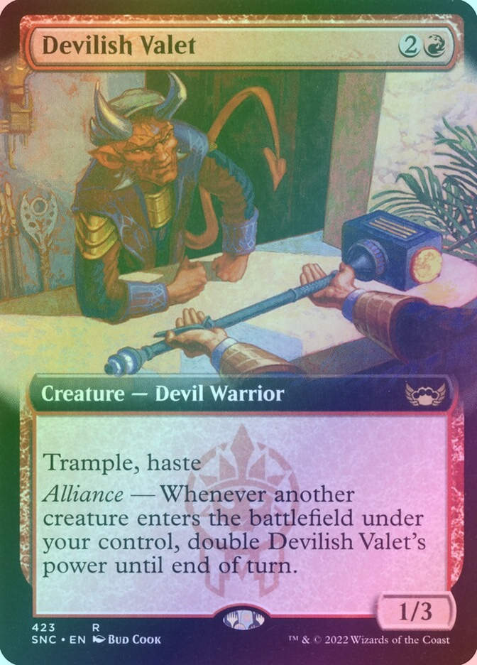 Devilish Valet (SNC) (423) / Extended Art / Foil