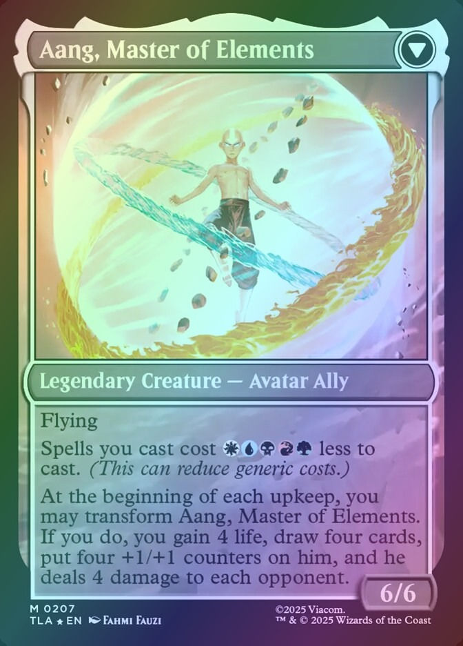 Avatar Aang // Aang, Master of Elements (PTLA) (207s) / Foil — cara 2 de 2