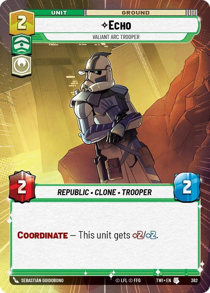 Echo - Valiant ARC Trooper (Hyperspace) (TWI) (362) / Foil