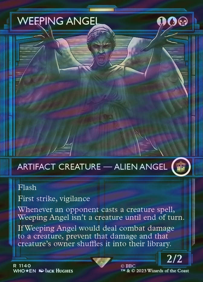 Weeping Angel (WHO) (1140) / Borderless / Showcase / Surge Foil