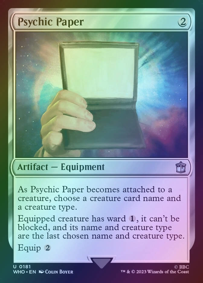 Psychic Paper (WHO) (181) / Foil