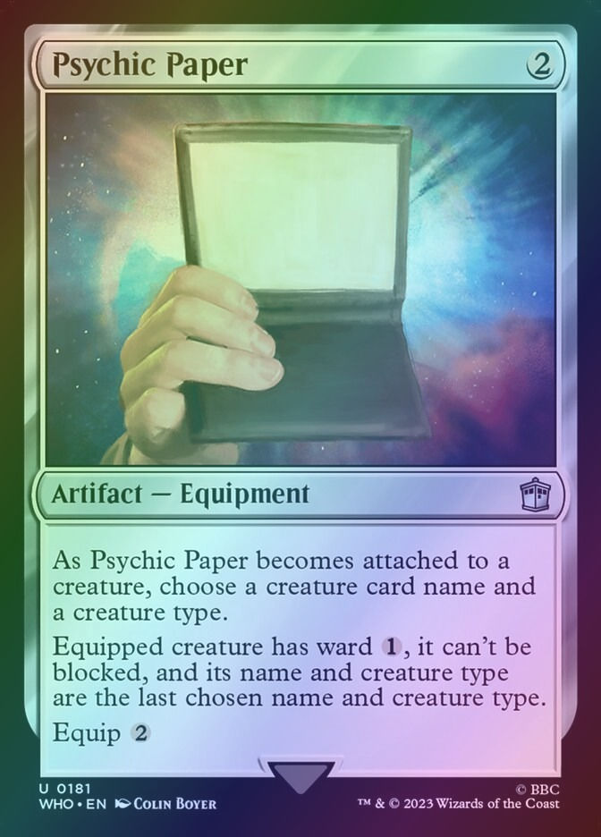 Psychic Paper (WHO) (181) / Foil