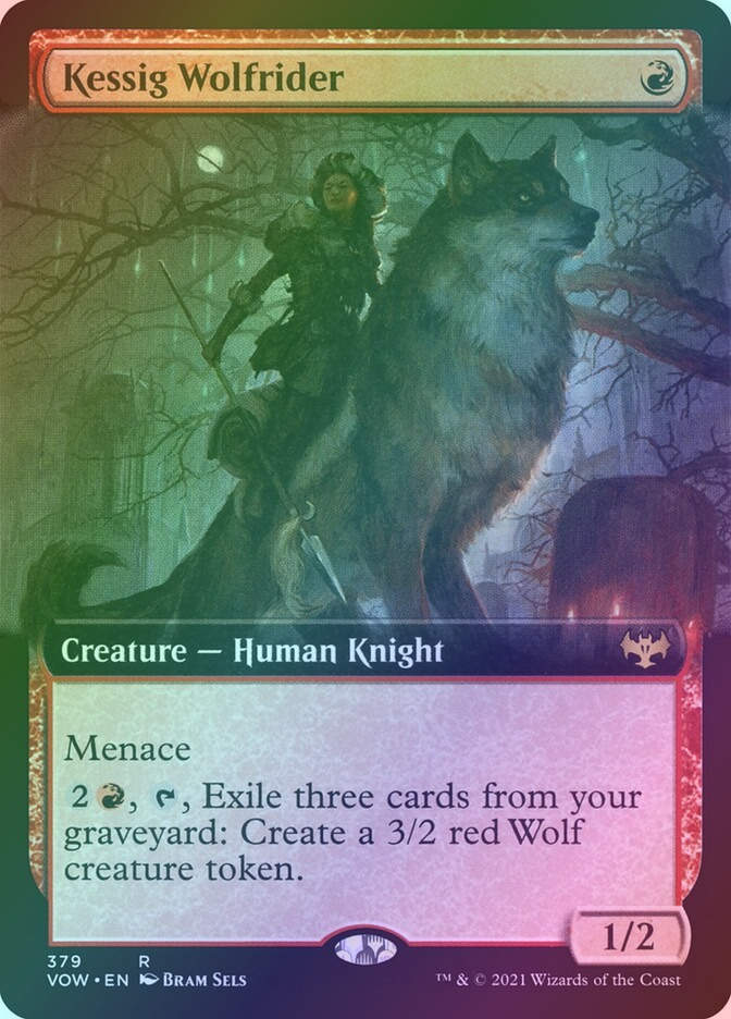 Kessig Wolfrider (VOW) (379) / Extended Art / Foil