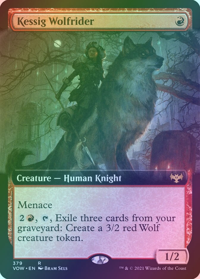 Kessig Wolfrider (VOW) (379) / Extended Art / Foil