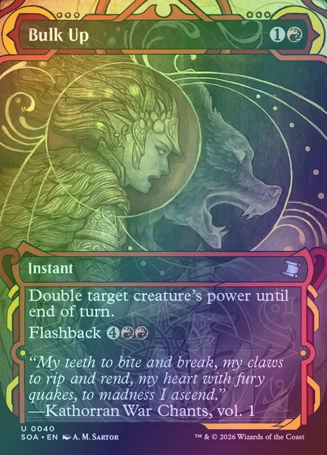 Bulk Up (SOA) (40) / Borderless / Showcase / Foil