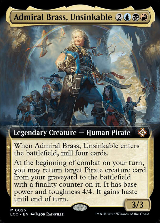 Admiral Brass, Unsinkable (LCC) (25) / Extended Art